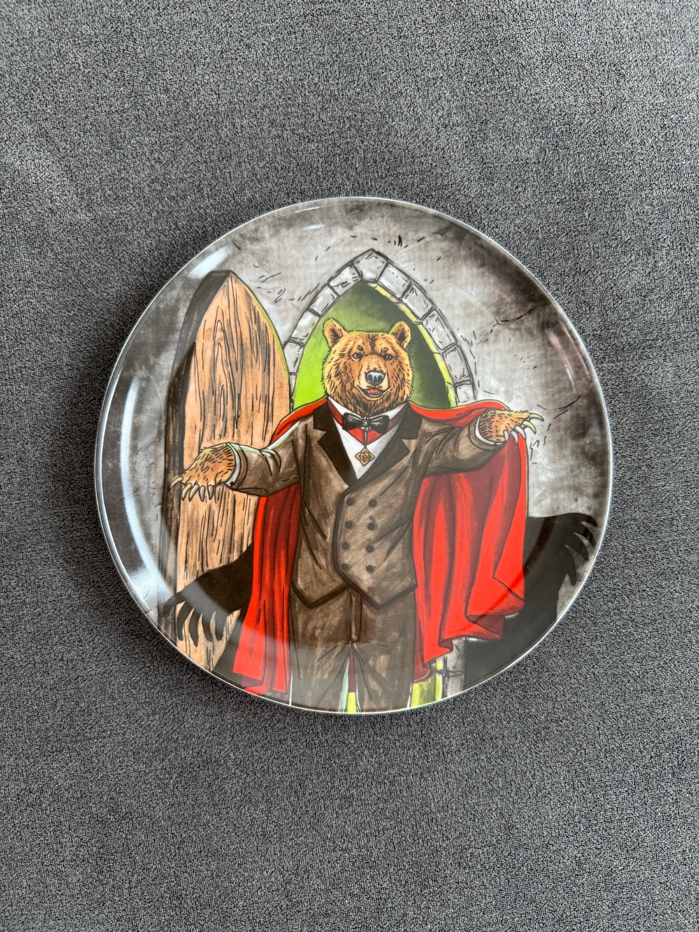 West Elm Dapper Animal Halloween Salad Plates Set of 4 - Picture 3 of 8